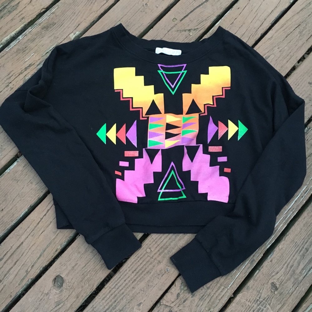 80s like Crop Top Sweatshirt